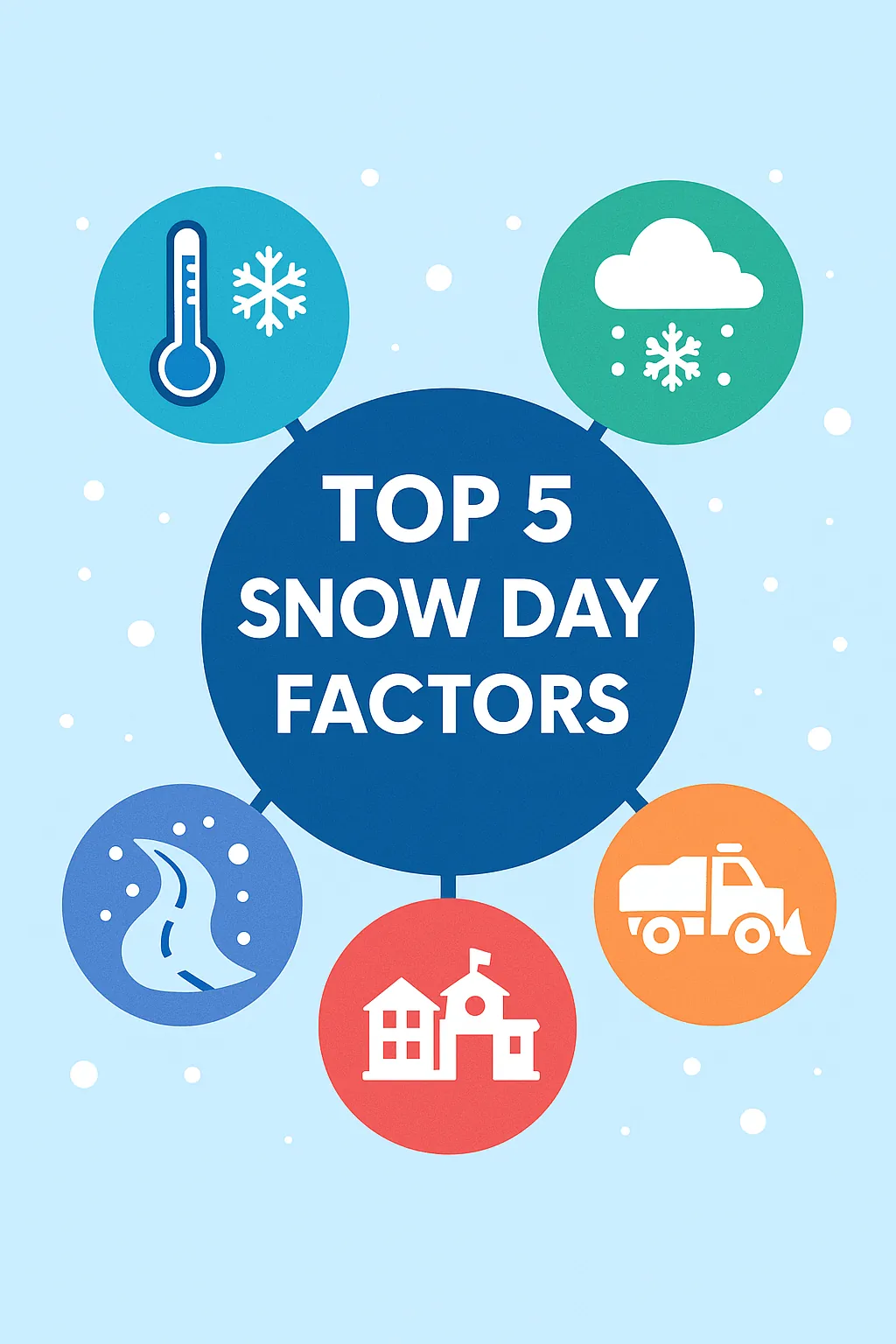 Infographic of snow day factors